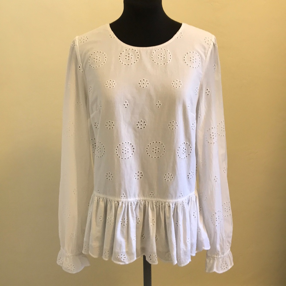 Crown & Ivy Eyelet Blouse